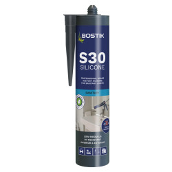 Bostik S30 Acetoxy Sanitary Sealant - 310ml - Clear