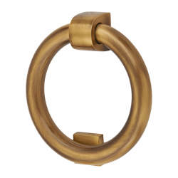 Heritage Brass by M Marcus Ring Door Knocker - 107 x 77mm - Antique Brass