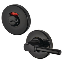 Hoppe AR600/29D Nylon Disabled Bathroom Turn & Release - 52mm Diameter - Ebony Black