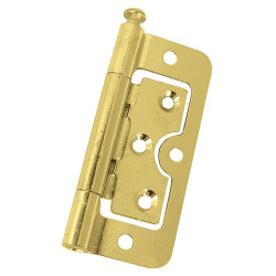 Loose Pin Hurlinge Cabinet Hinge - 75 x 55 x 1.5mm - Polished Brass - Pair