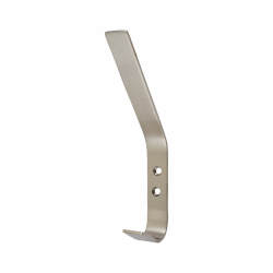 Altro Flat Single Hat & Coat Hook - 175 x 20mm - Satin Stainless Steel