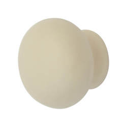 Hampstead Ceramic/Porcelain Round Cabinet Knob - 40mm Diameter - Cream