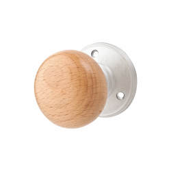 Carlisle Brass Oak Knob & Satin Chrome Rose Mortice Door Knob - 70mm Rose Diameter - Delamain Range