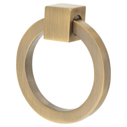 Heritage Brass by M Marcus Ring Cabinet Drop Handle - 50mm Diameter - Antique Brass