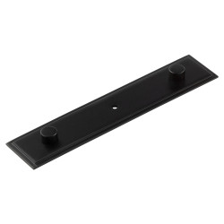 Frelan Hoxton Rushton Cabinet Knob Backplate Only - 140 x 30mm - Matt Black