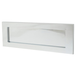 Carlisle Brass Victorian Letter Plate - 306 x 104mm - Polished Chrome
