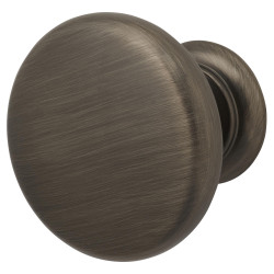 Crofts & Assinder Monmouth Round Cabinet Knob - 38mm Diameter - Brushed Iron