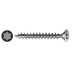 SPAX T-Star Plus Torx Countersunk Wood Screws - 6.0 x 80mm - WIROX Zinc Plated - Pack of 100