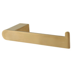 Altro Designer Square Toilet Roll Holder - 180 x 65 x 26mm - PVD Satin Brass