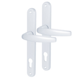 Hoppe Atlanta 1530/3830N uPVC Multipoint Door Handle - 140mm Bolt c/c - 92mm c/c - White
