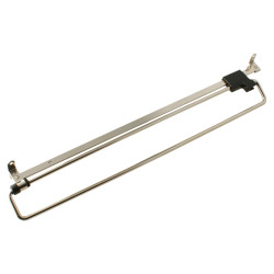 Pull Out Trouser Hanging Rail - 400 x 64mm - Nickel Plated
