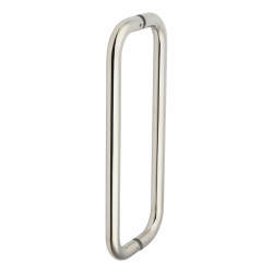 Altro 19mm D-Bar Door Pull Handle - Back to Back - 305mm Centres - Polished Stainless Steel