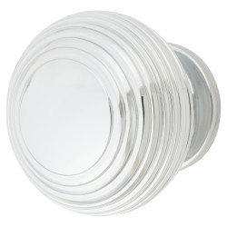 From The Anvil Beehive Round Cabinet Knob - 40mm Diameter - Polished Chrome