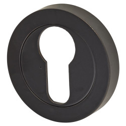 Altro Escutcheon - 52mm Diameter - Euro - Matt Black