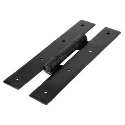 Olde Forge H Cabinet Hinge - 177 x 63 x 3mm - Antique Black Iron