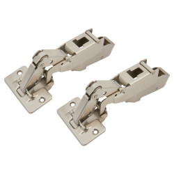 Blum CLIP Top Wide Angle Cabinet Hinge - 170° - Sprung - Half Overlay - Zinc Plated - Pair