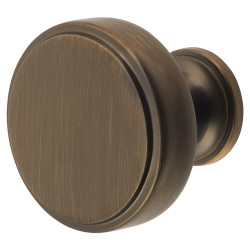 Crofts & Assinder Calgary Round Cabinet Knob - 40mm Diameter - American Bronze