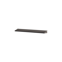 elfa Top Track System - Angled Metal Shelf with Integrated Brackets - 598 x 115mm - Graphite