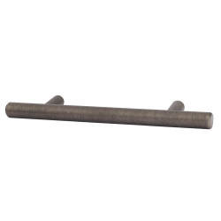 Altro 12mm T-Bar Cabinet Pull Handle - 96mm Centres - Brushed Pewter Effect