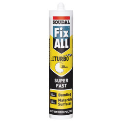 Soudal Fix All Turbo Sealant & Adhesive - 290ml - White