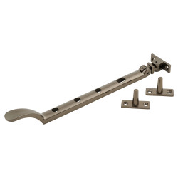 Hampstead Victorian Casement Window Stay - 10"/250mm Length - Black Nickel