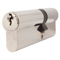 Touchpoint 5 Pin 95mm Euro Double Cylinder - 40 + 55mm - Polished Nickel - Keyed to Differ