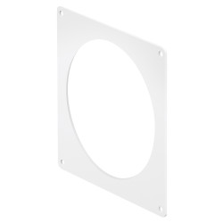 Awenta Square Wall Plate - 4"/100mm - White