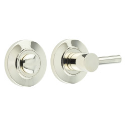 Burlington by Frelan Easy Turn & Release with Chamfered Rose - 50mm Diameter - Polished Nickel