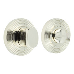Burlington by Frelan Inner 3 Turn & Release with Reeded Rose - 47mm Diameter - Polished Nickel