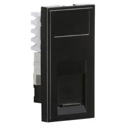 Knightsbridge CAT6 Euro Module - Unshielded - Black