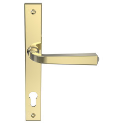 Mila Heritage uPVC Multipoint Door Handle - 92mm c/c - PVD Gold