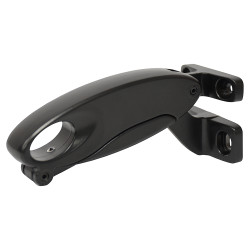 Strand Duoflex Flush Opener - Aluminium & Steel Windows - 150mm Throw - Matt Black