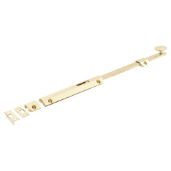 Hampstead Extra Long French Door Bolt/Flat Section Bolt - 355 x 36mm - Polished Brass