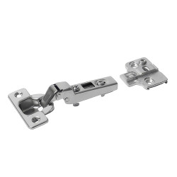 Klug Clip-On Cabinet Hinge - 110° - Half Overlay - Zinc Plated - Pack of 100 Pairs