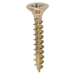 TIMCO Classic Pozi Countersunk Wood Screws - 4.0 x 25mm - Yellow Zinc - Pack of 200