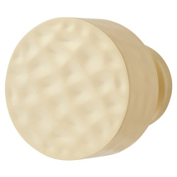 Hampstead Kendal Hammered Round Cabinet Knob - 30mm Diameter - Satin Brass