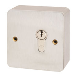 Key Switch - 85 x 85 x 44mm - Stainless Steel