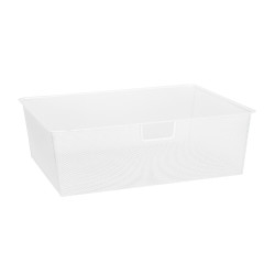 elfa Top Track System - Click In Medium Mesh Basket for Gliding Frame - 605 x 430 x 185mm - White