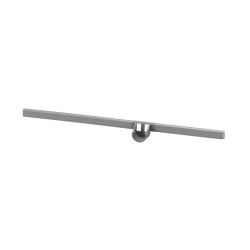 elfa Top Track System - Click In Bracket Cover & Rail Holder - 420mm Length - Left - Platinum