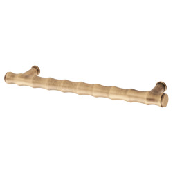 Alexander & Wilks Crispin Bamboo 15mm T-Bar Cabinet Pull Handle - 160mm Centres - Antique Brass