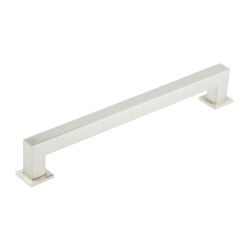Burlington by Frelan Trafalgar 25mm Square D-Bar Cabinet Pull Handle - 224mm c/c - Satin Nickel