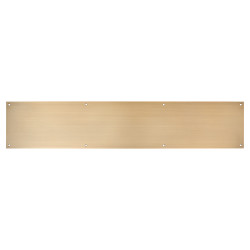Altro Stainless Steel Kick Plate - 762 x 150 x 1.2mm - 8 Screw Holes - Antique Brass