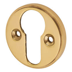 Altro Escutcheon - 40mm Diameter - Euro - Polished Brass