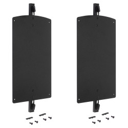 Emuca Zero Folding Hanger Bracket - 260 x 140mm - Black