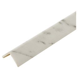 Rothley 2000mm Plastic Angle - Equal Sided - 20 x 20 x 1mm - Light Marble