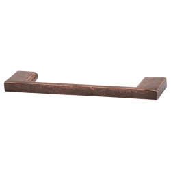 Altro 9mm Slim D-Bar Cabinet Pull Handle - 96mm Centres - Antique Copper