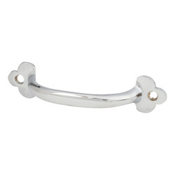 Touchpoint Shaker 31mm D-Bar Cabinet Pull Handle - 85mm Centres - Polished Chrome