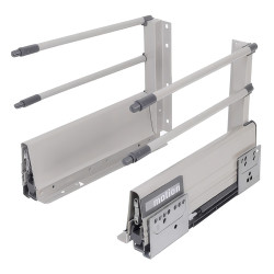 Klug Innobox Soft Close Drawer Pack - Includes 2 x Pairs of Rods - (H) 204mm x (D) 350mm - Grey
