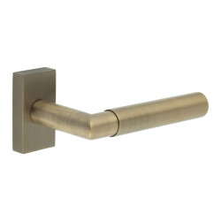 CRES by Frelan CR-102 uPVC Multipoint Door Handle on Rectangular Rose - Antique Brass