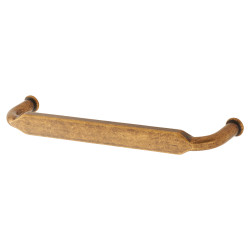 Altro Eton 12mm D-Bar Cabinet Pull Handle - 128mm Centres - Antique Brass